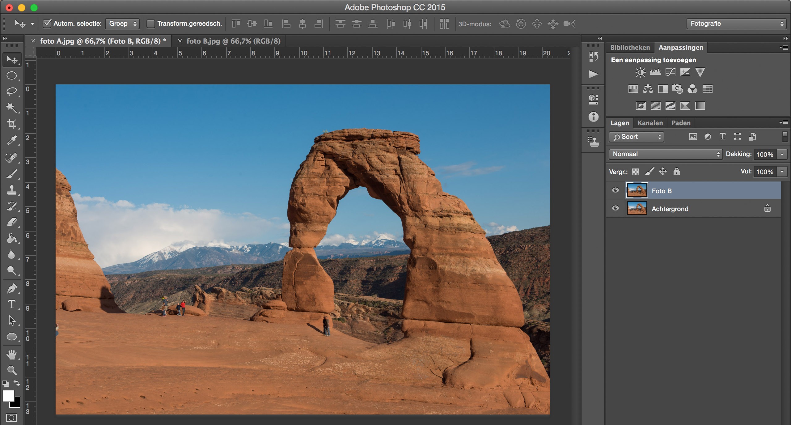 Werken met lagen in Photoshop (en hoe je toeristen uit de foto’s gumt)