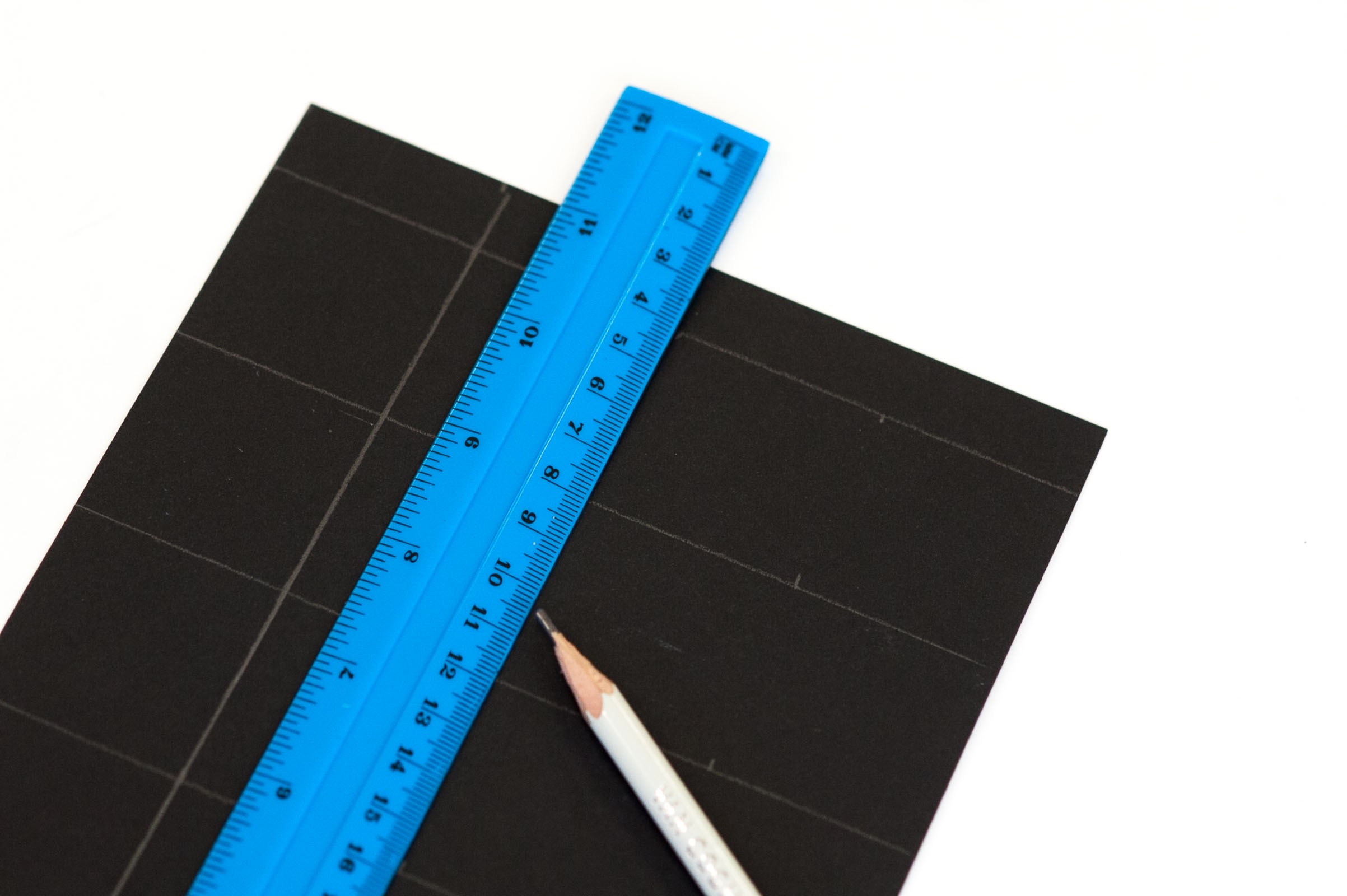 Raster met vakjes van 4x4centimeter.