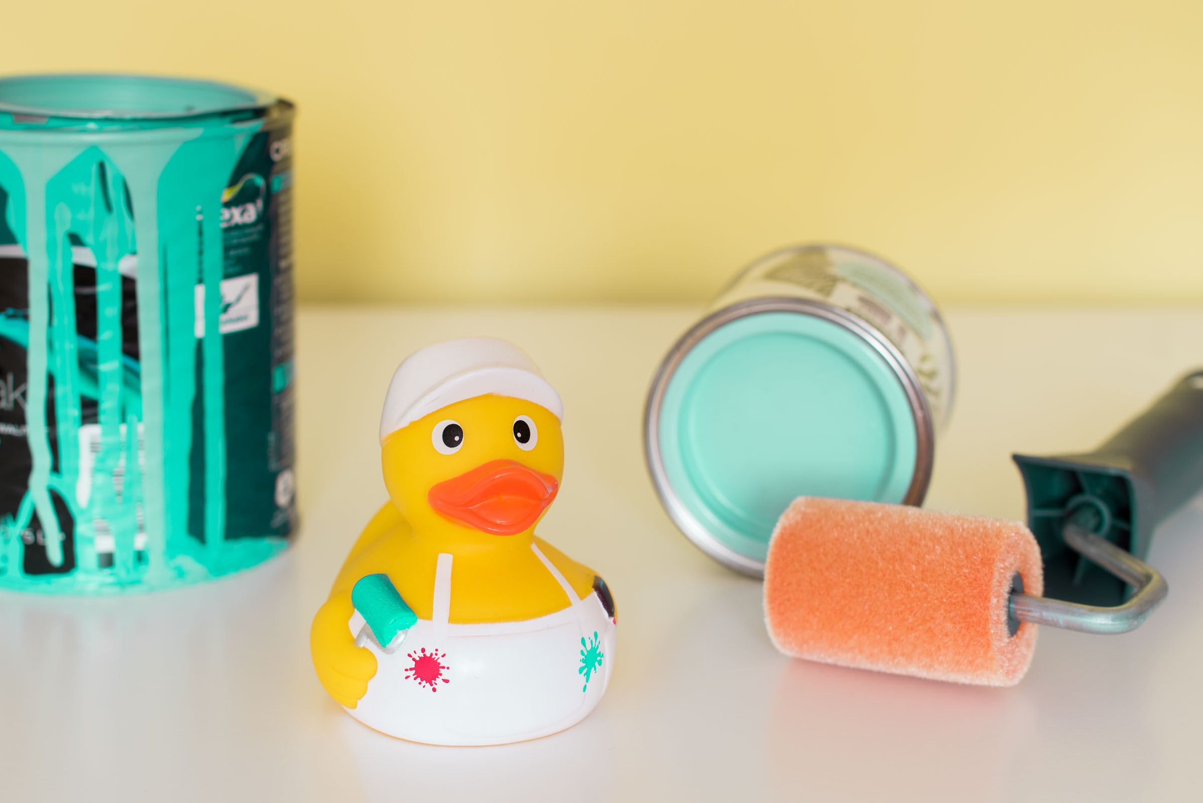 Kleurtoon blauw -100; blauw wordt aqua