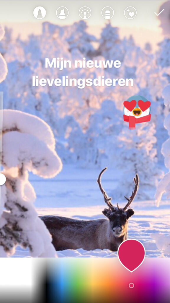 Zo kies je uit heeeeeel veel kleuren voor je Verhalen