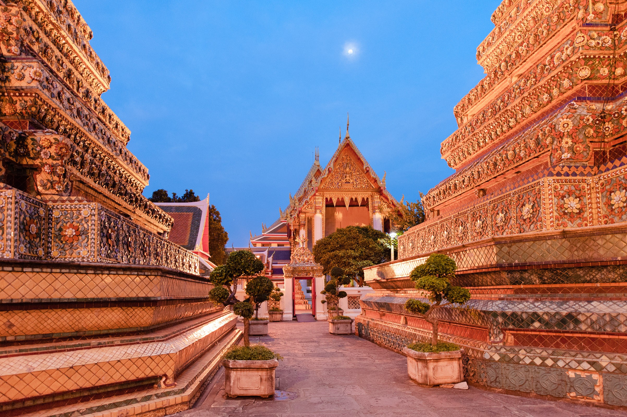 Zorg dat je op tijd aanwezig bent om avondfoto's te maken. Soms kan het verrassend snel donker worden.