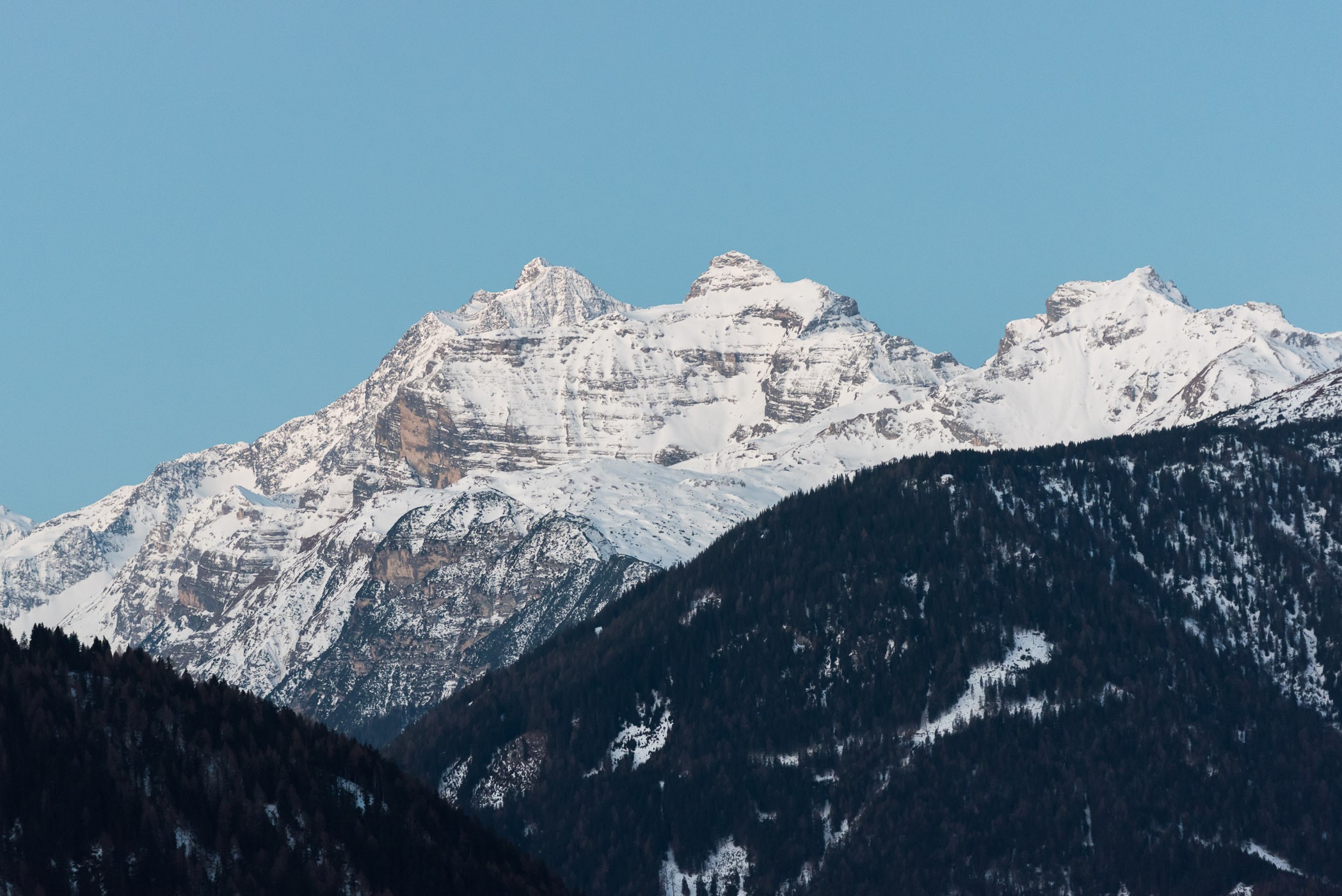 Landschapsfotografie in de bergen; bergtop