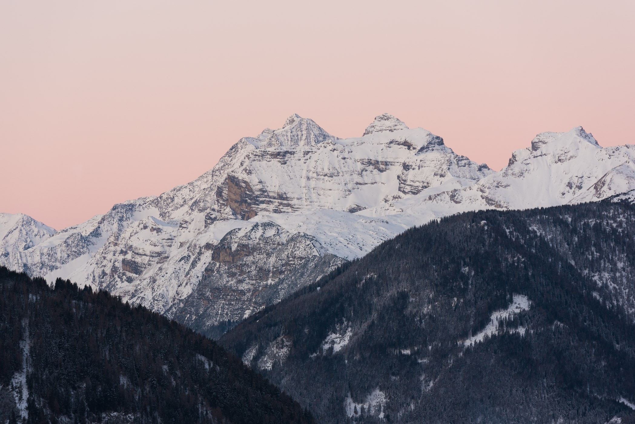 Landschapsfotografie in de bergen; bergtop