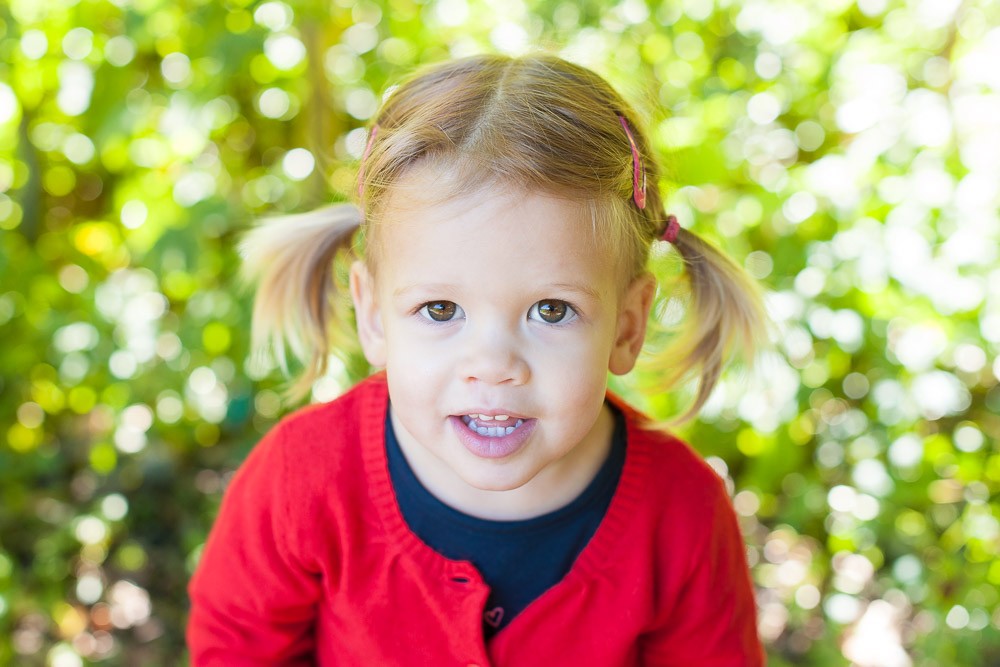 Het bokeh-effect zorgt voor een extra sprankelende portretfoto