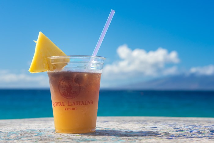 Cliche vakantiefoto's: lekker drankje