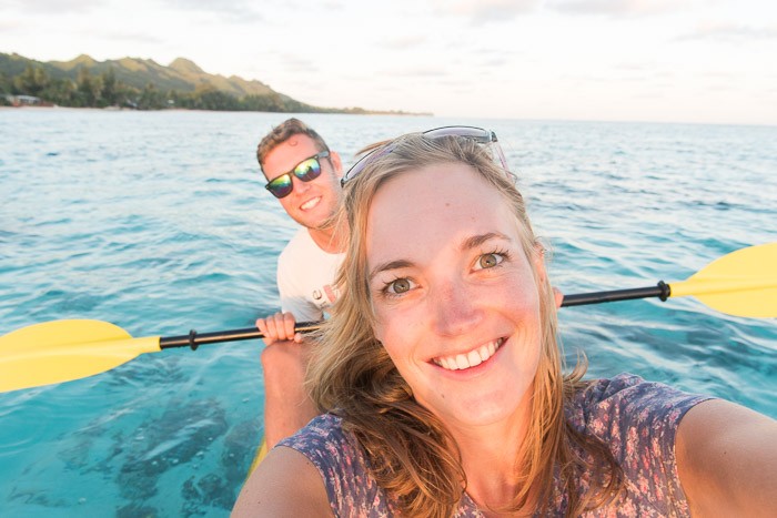 Cliche vakantiefoto's: selfie