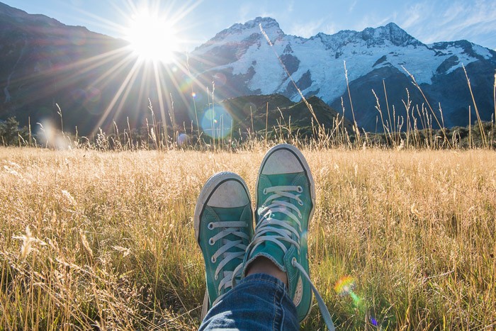 Cliche vakantiefoto's: Kijk mijn voeten hier eens 