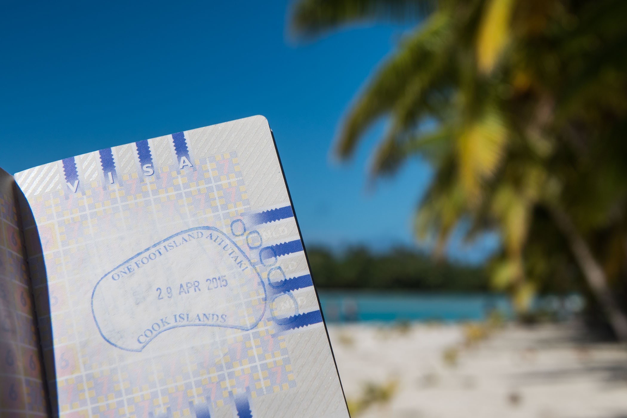 Stempel in mijn paspoort!