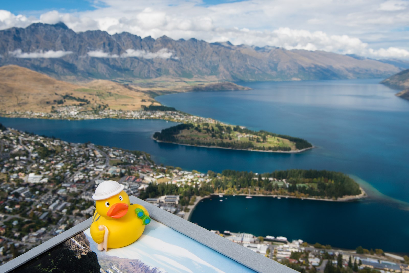 Ducky met het uitzicht over Queenstown