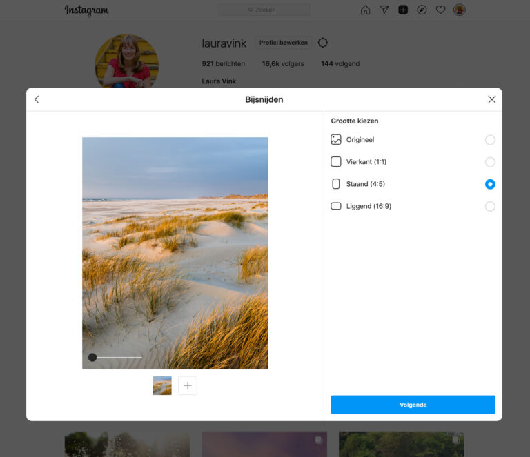Foto's via de computer op Instagram zetten zonder telefoon (update