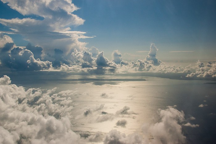 Prachtige wolkenformaties bij Zanzibar