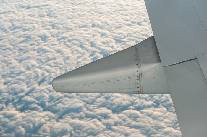 Detail van het vliegtuig