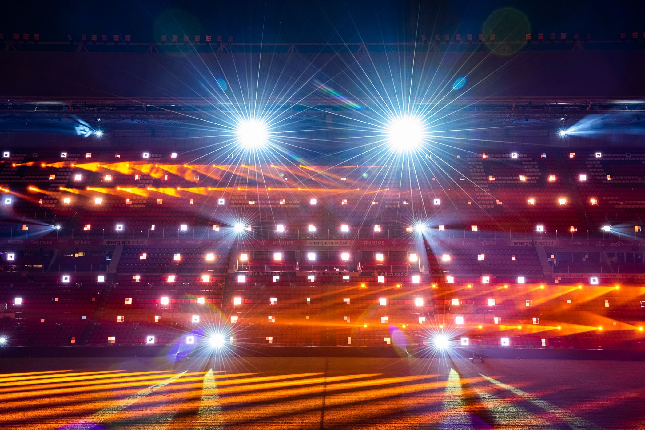 Camera-instellingen lichtfestival