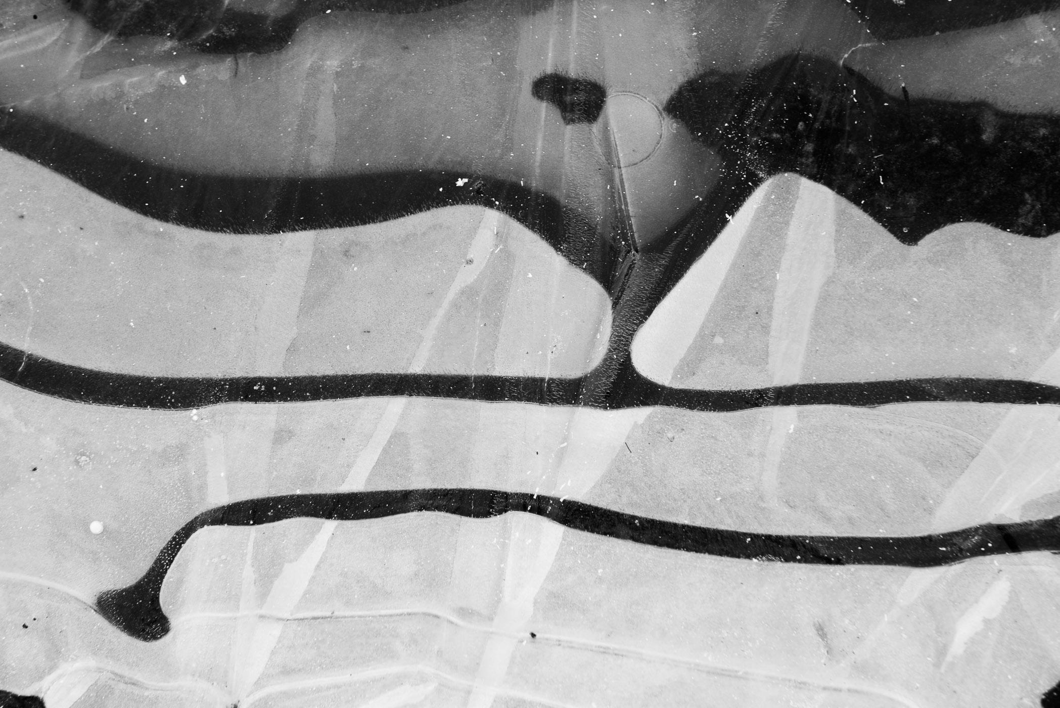 Mooie vormen in het ijs