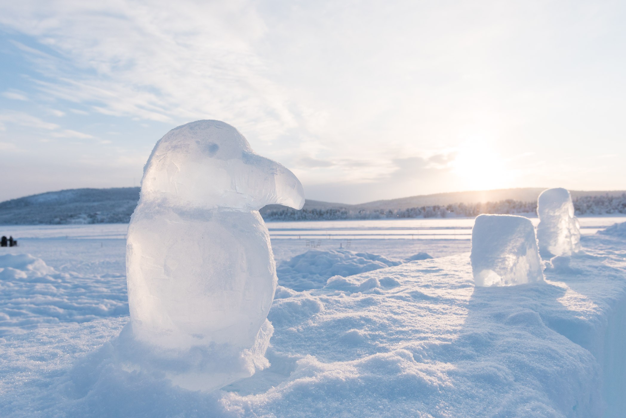 In het ijshotel kun je ook een workshop ijsbeeldhouwen volgen. Dit is geen creatie van mij, maar vond 'm wel cool!