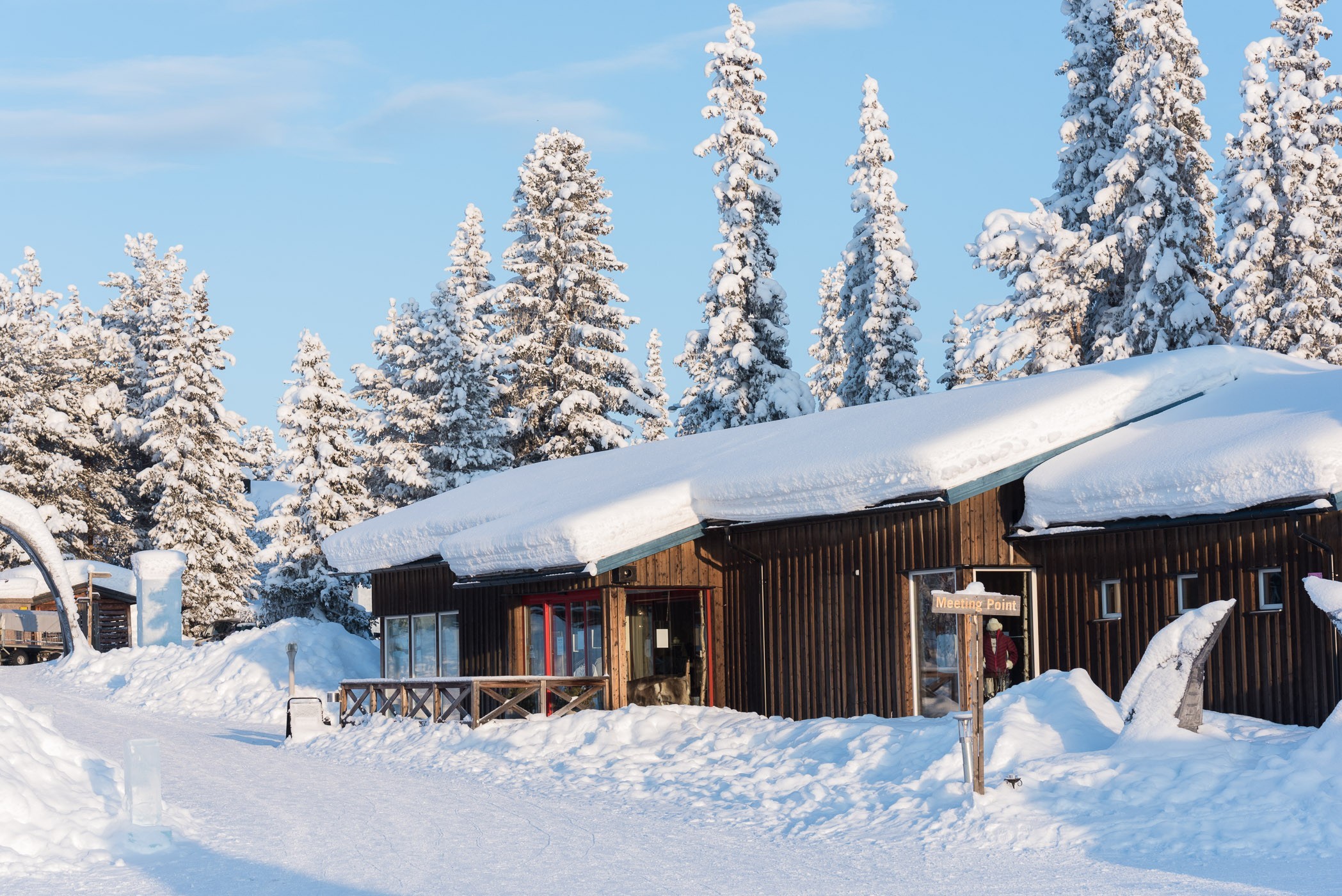 Souvenierswinkel van het ijshotel