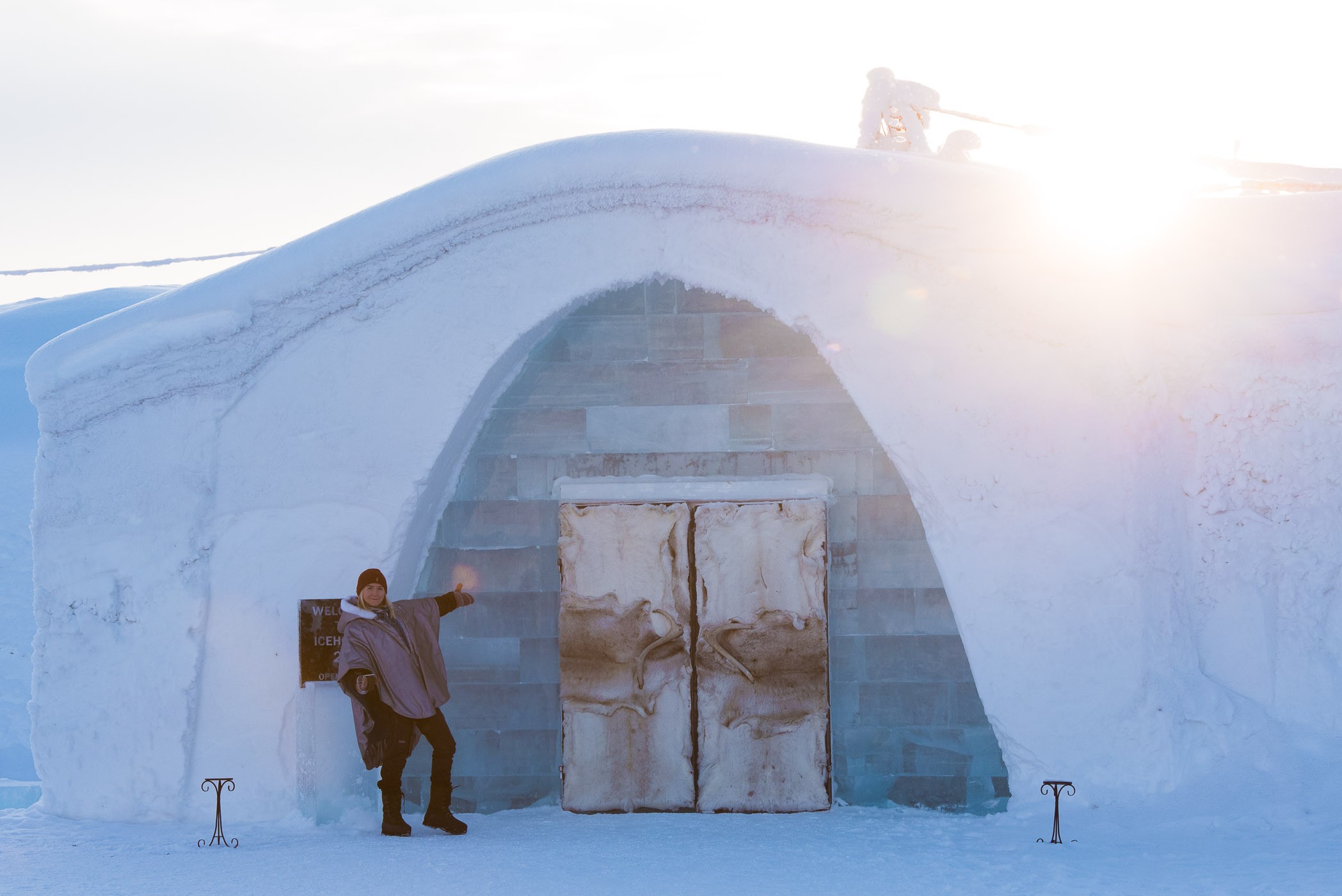 Welkom bij het IJshotel in Jukkasjärvi in Zweden
