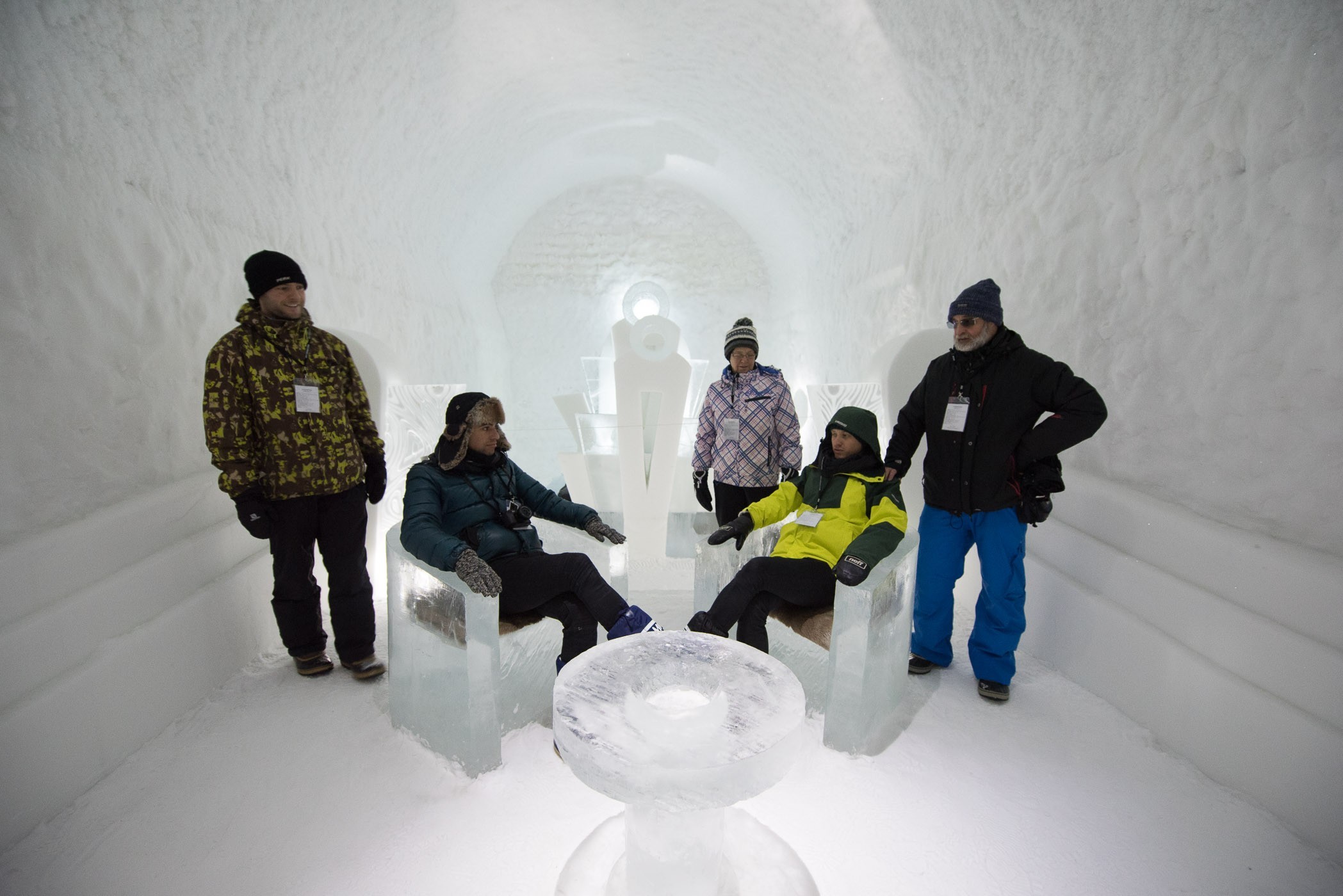 In één van de art suites