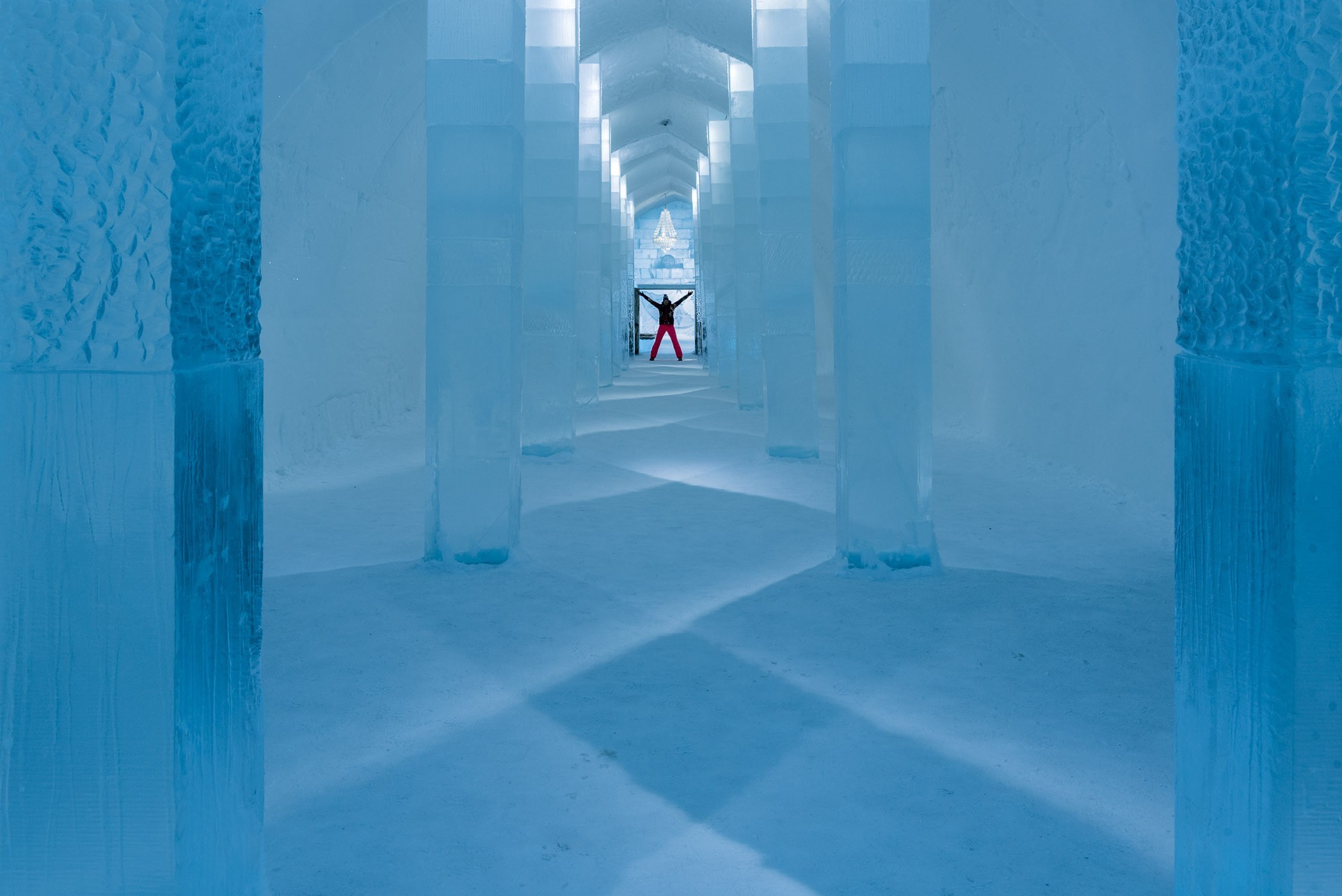 Tadaa, dat ben ik in het IJshotel / Icehotel