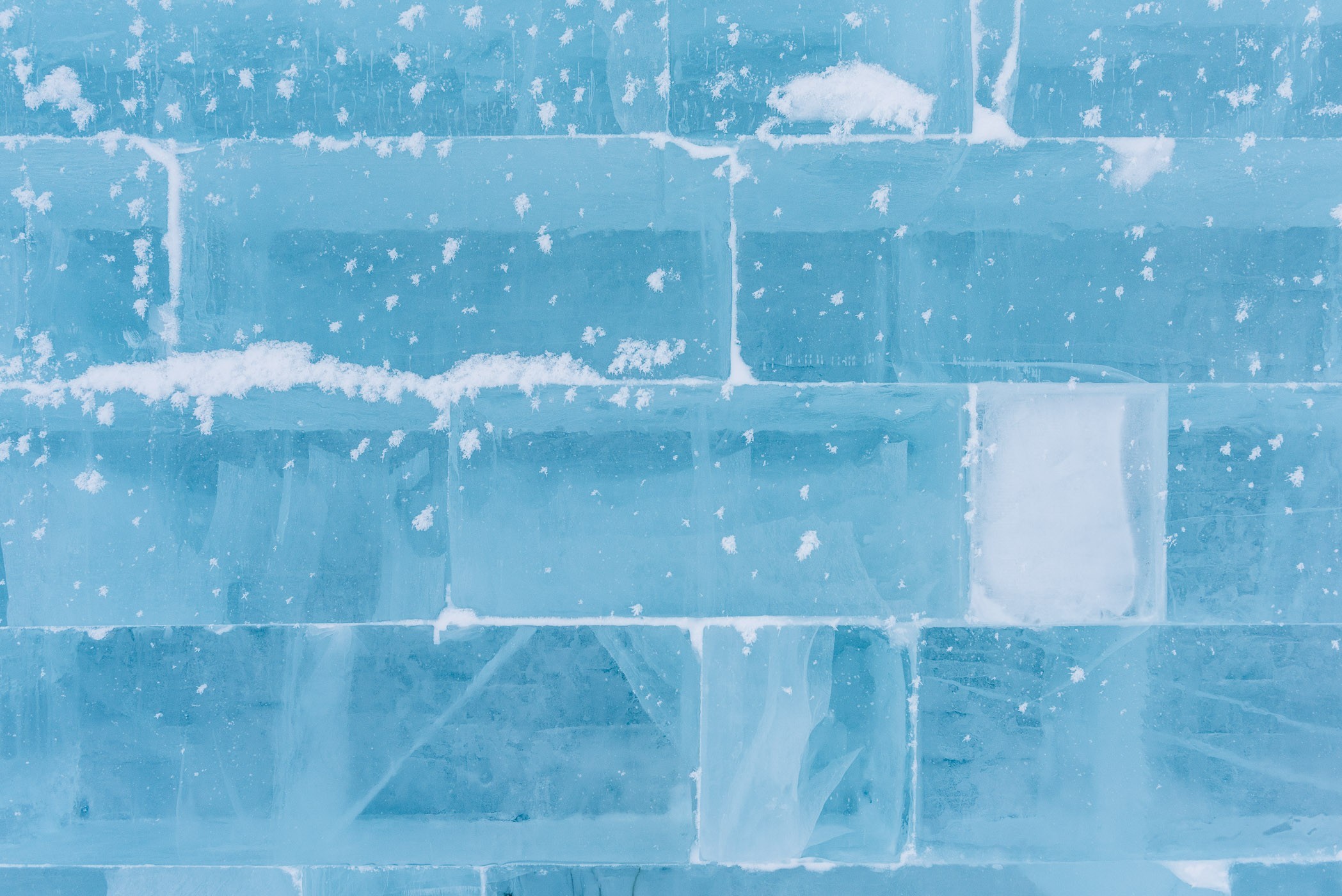 Bakstenen van ijs