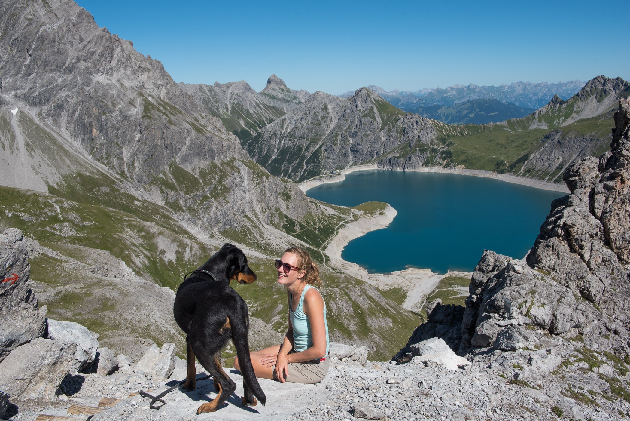 Samen met JJ op de mooiste plek in Oostenrijk; de Lünersee!