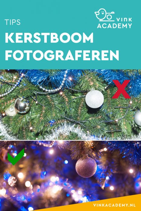 Kerstboom fotograferen camera-instellingen: zonder flits