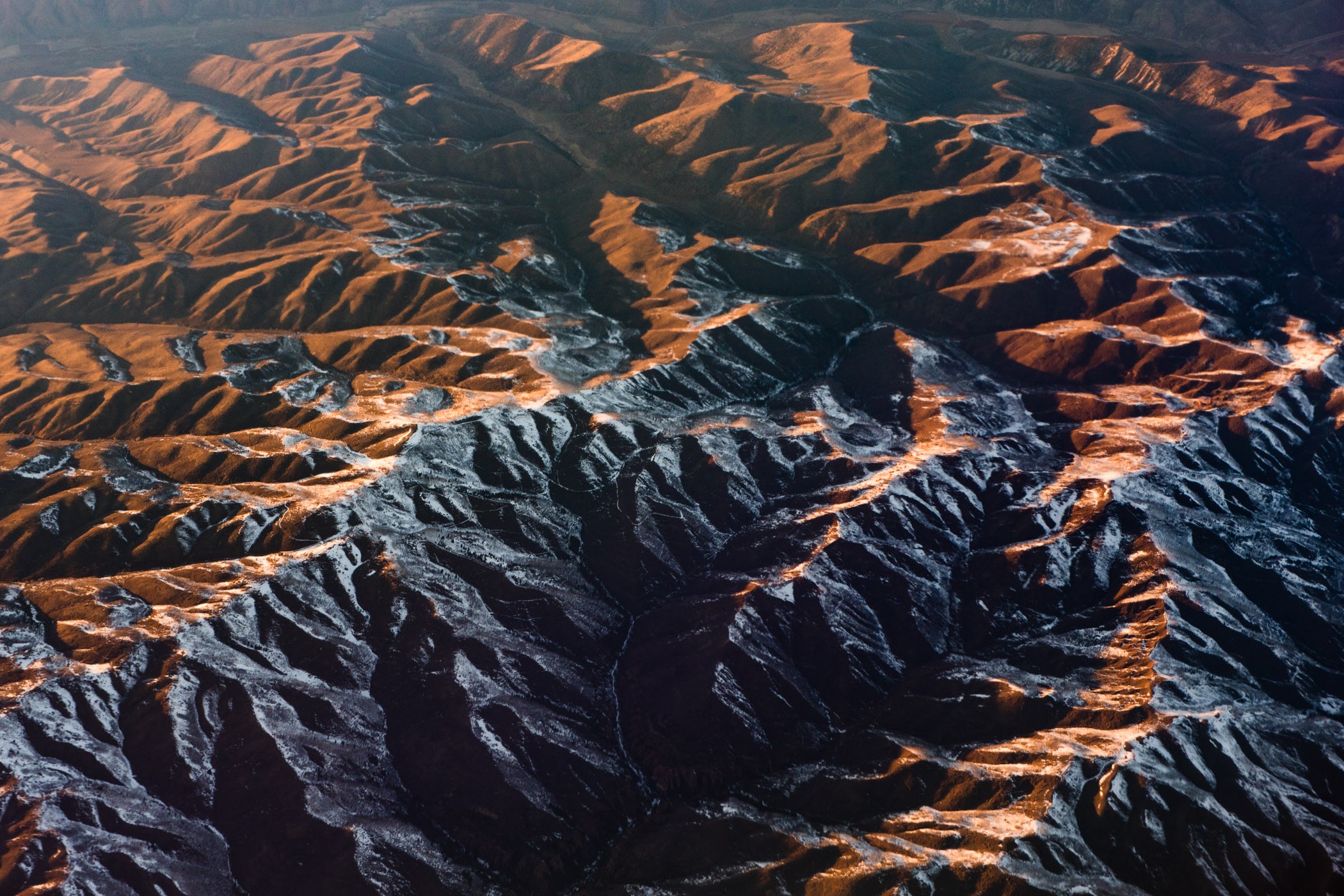 Nevel verwijderen: vanuit het vliegtuig fotograferen