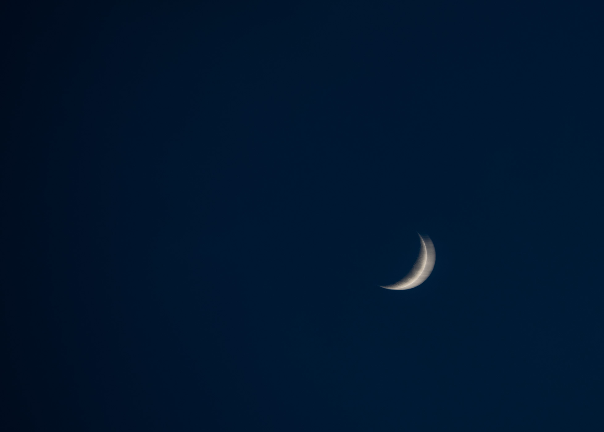 Onscherpe foto van de maan