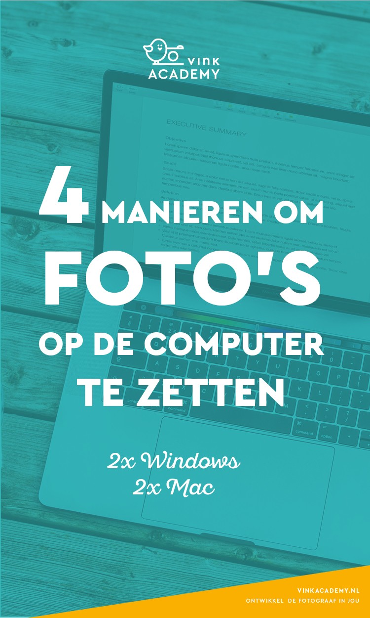De foto's op de computer zetten 4 manieren (2 win/2mac)