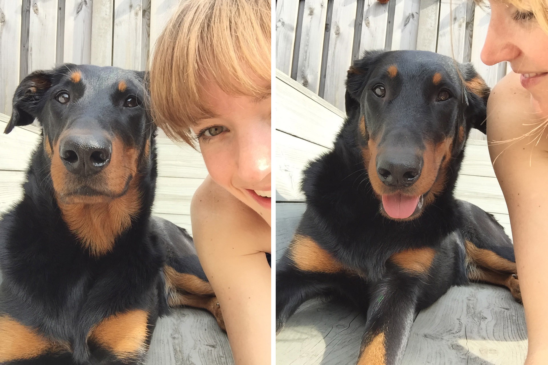 iPhone selfie met m'n hond