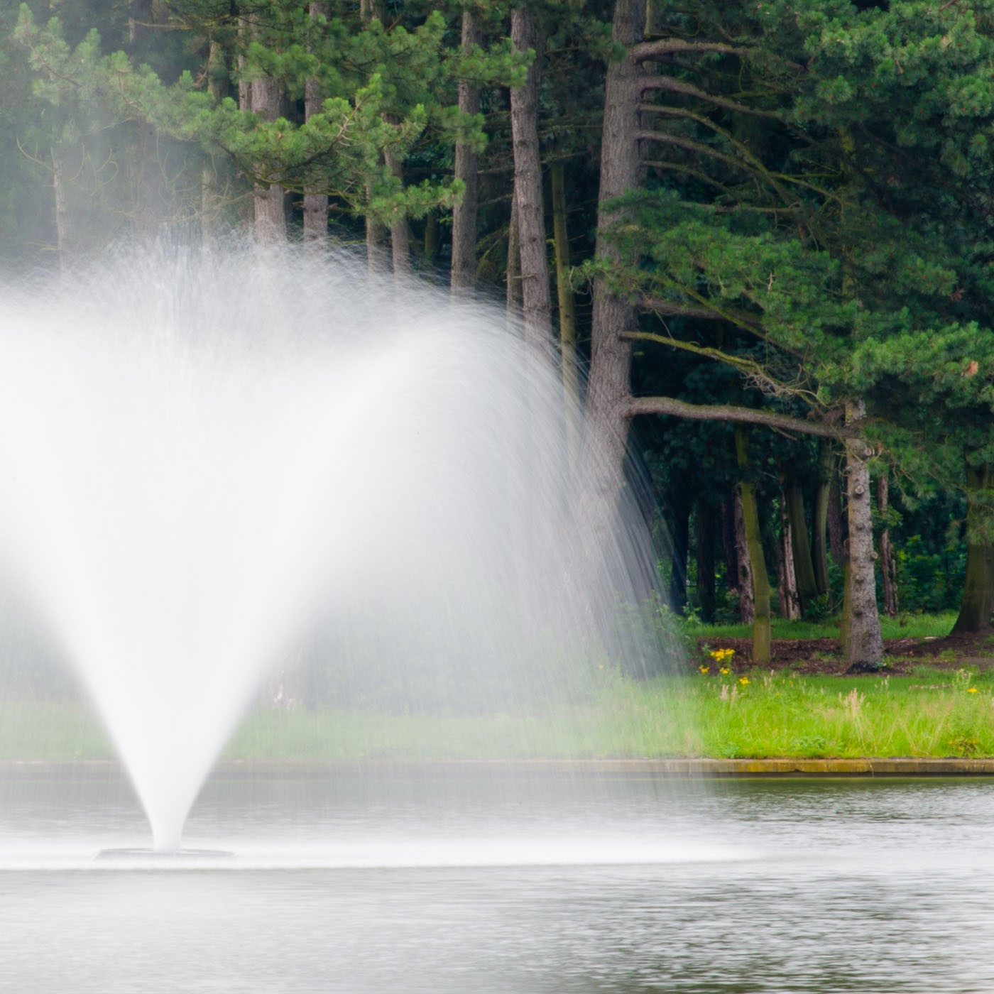 Fontein sluitertijd 1s