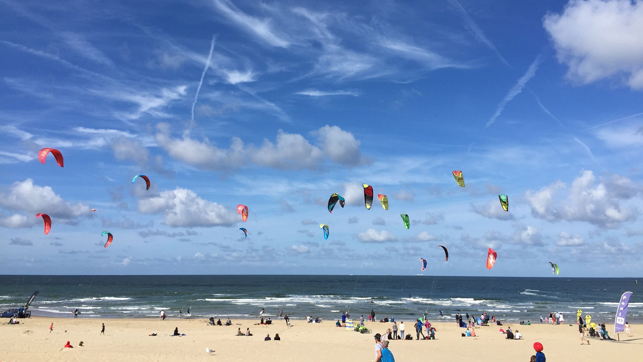 Op het strand van Texel