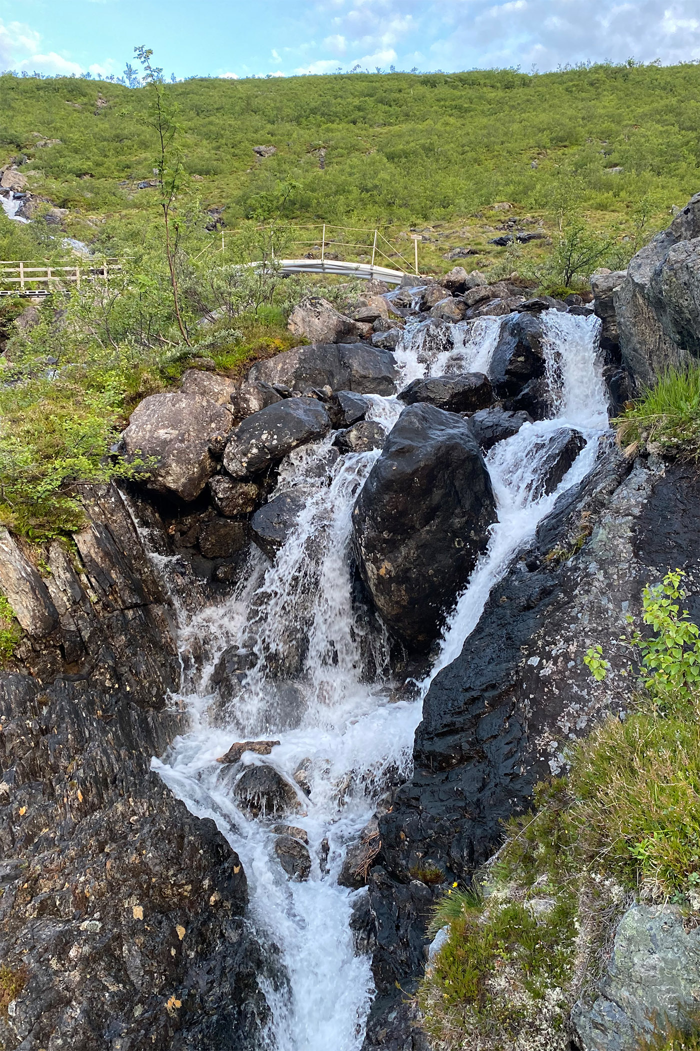 Waterval gefotografeerd met iPhone - geen speciaal effect