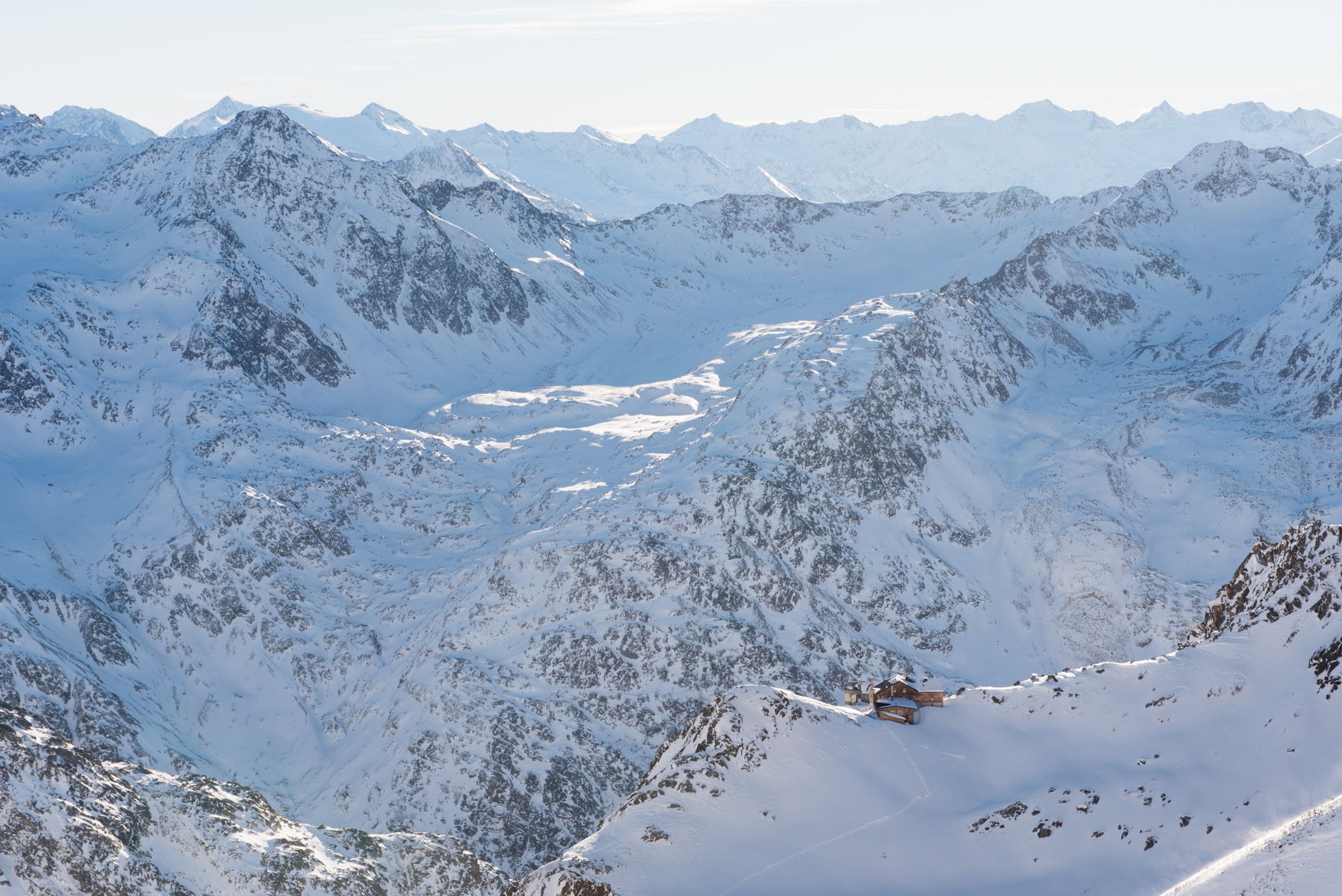 Wat een mooie uitzicht over de bergen